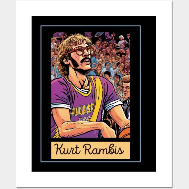 Kurt Rambis Vintage Style Wall Art by Nasromaystro